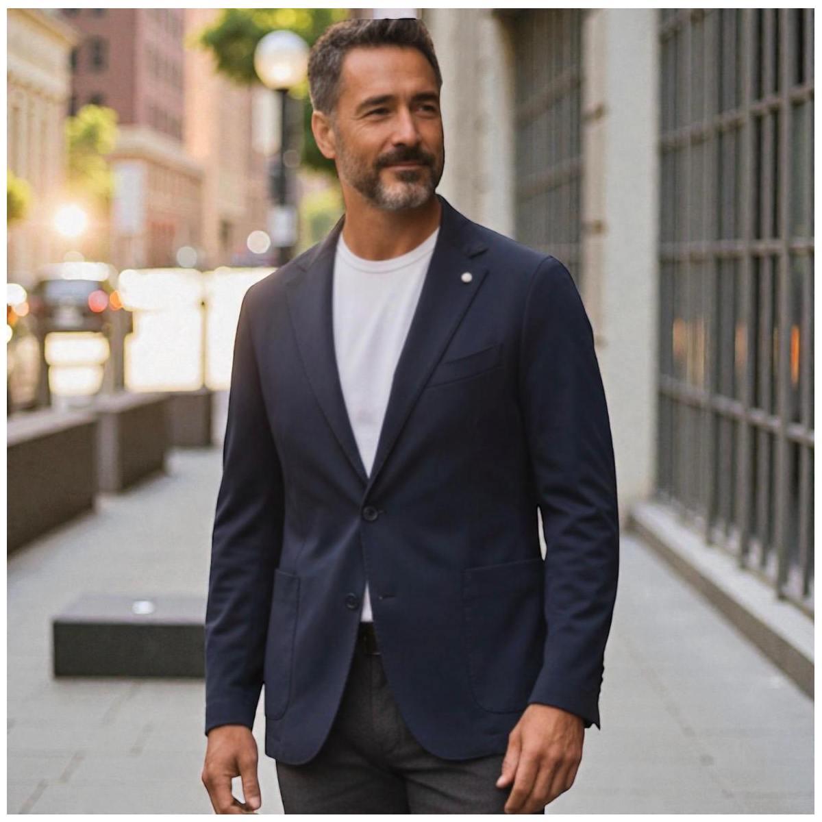 Giacca Uomo Slim Fit Squad BLS505 blu