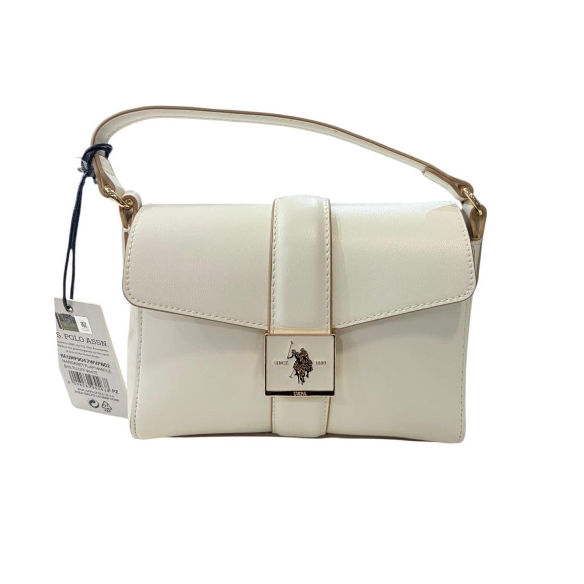 Borsa Donna Us Polo margaret flap 9047 white