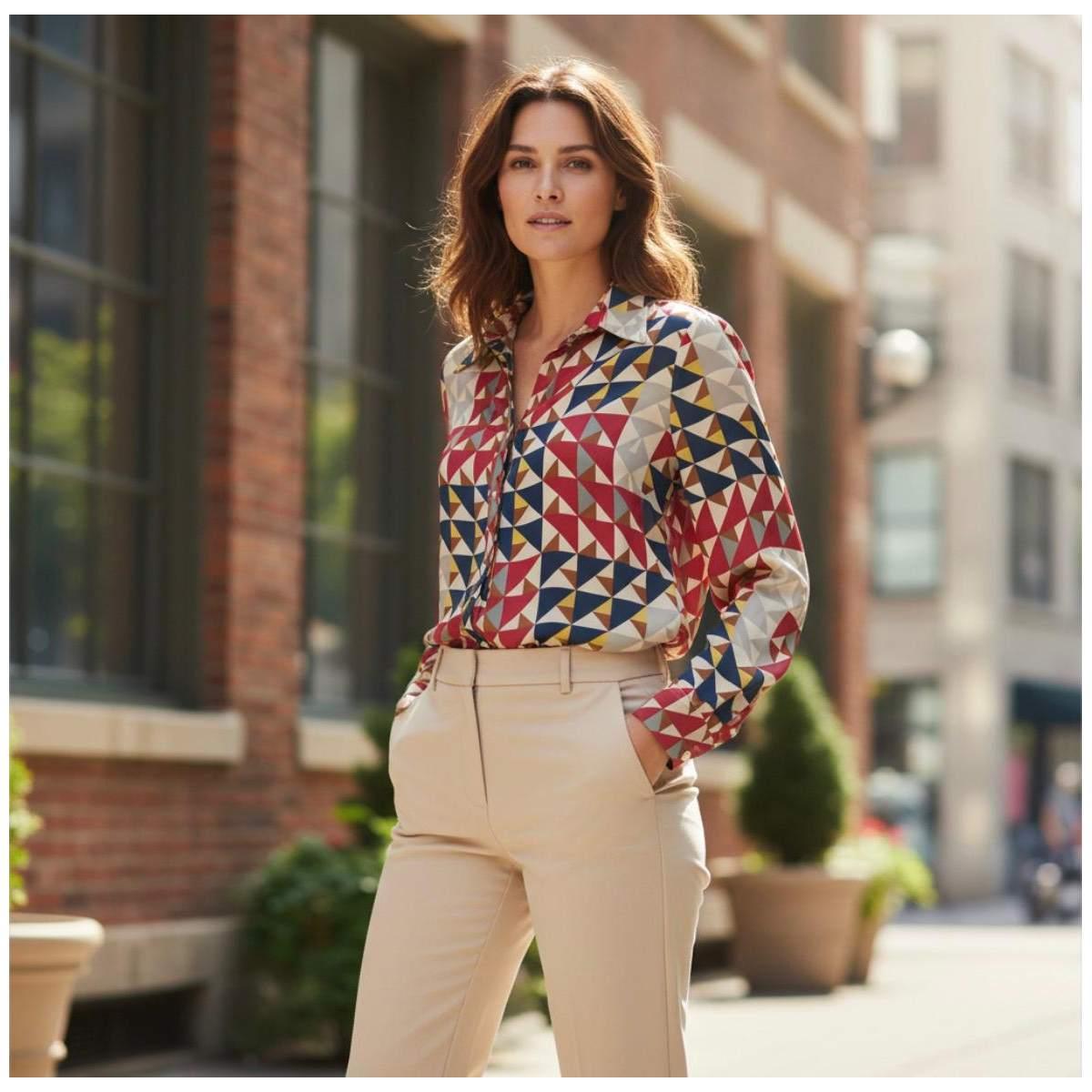 Camicia Donna Ml H&Blaine 6013807 801