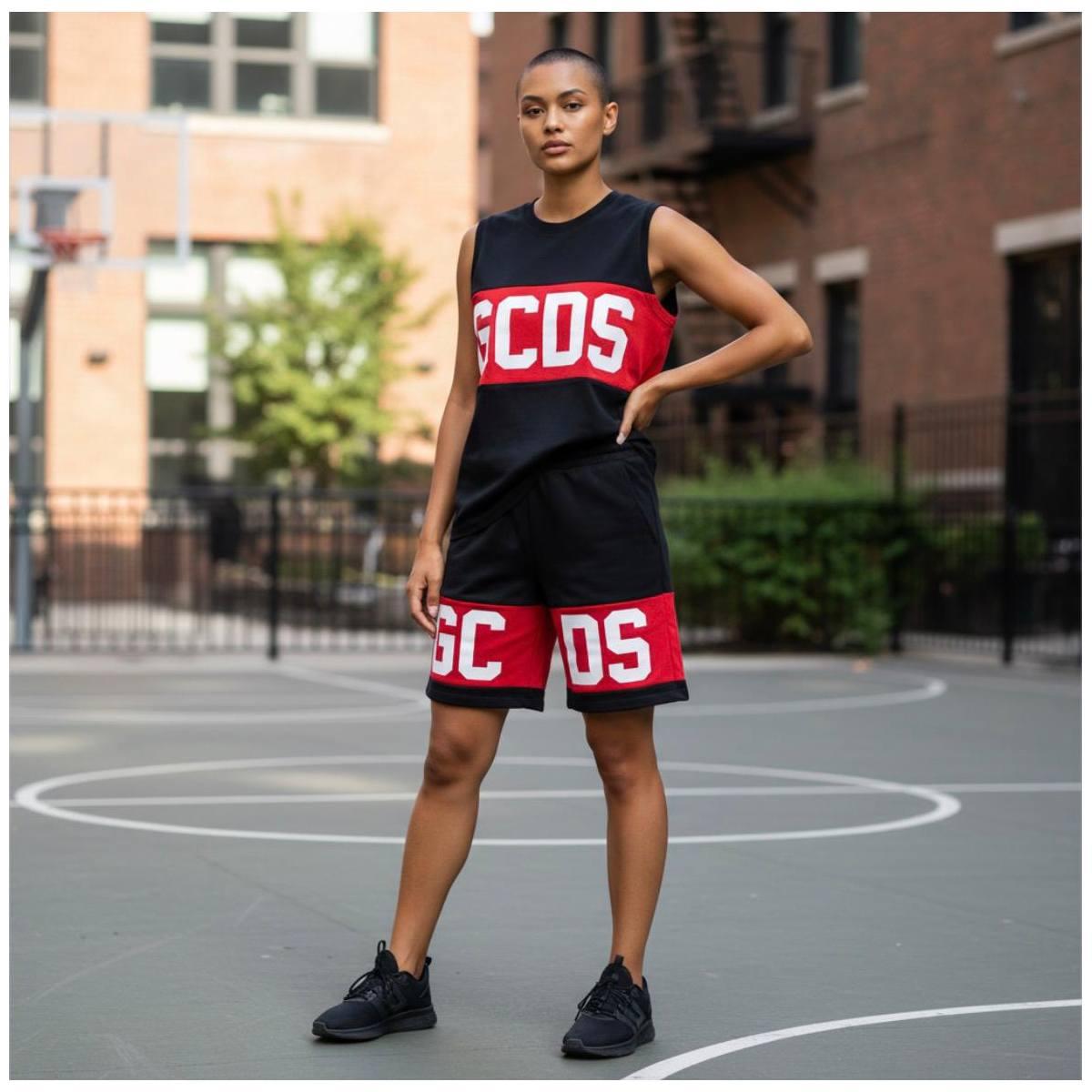 T-Shirt SM Ragazzo/a GCDS C586 black/red