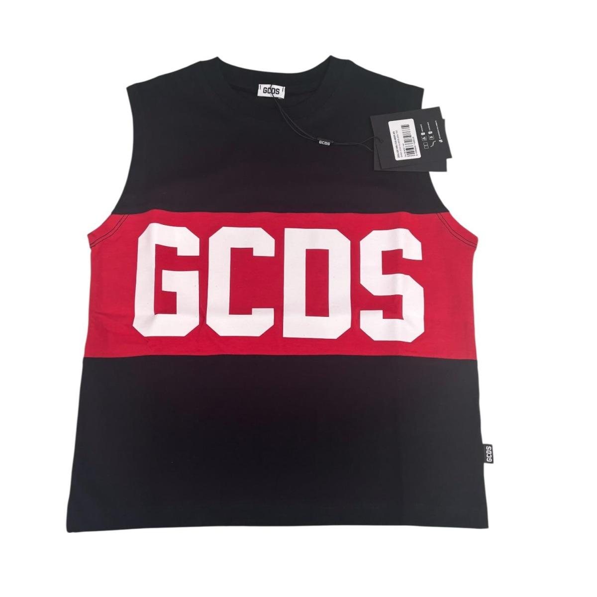 T-Shirt SM Ragazzo/a GCDS C586 black/red