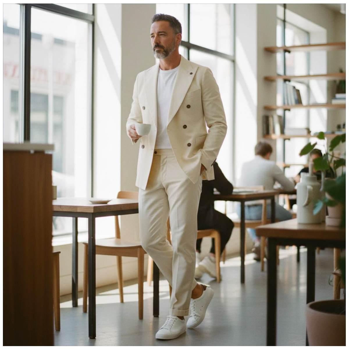 Abito Uomo Outfit OUAD003 Sabbia