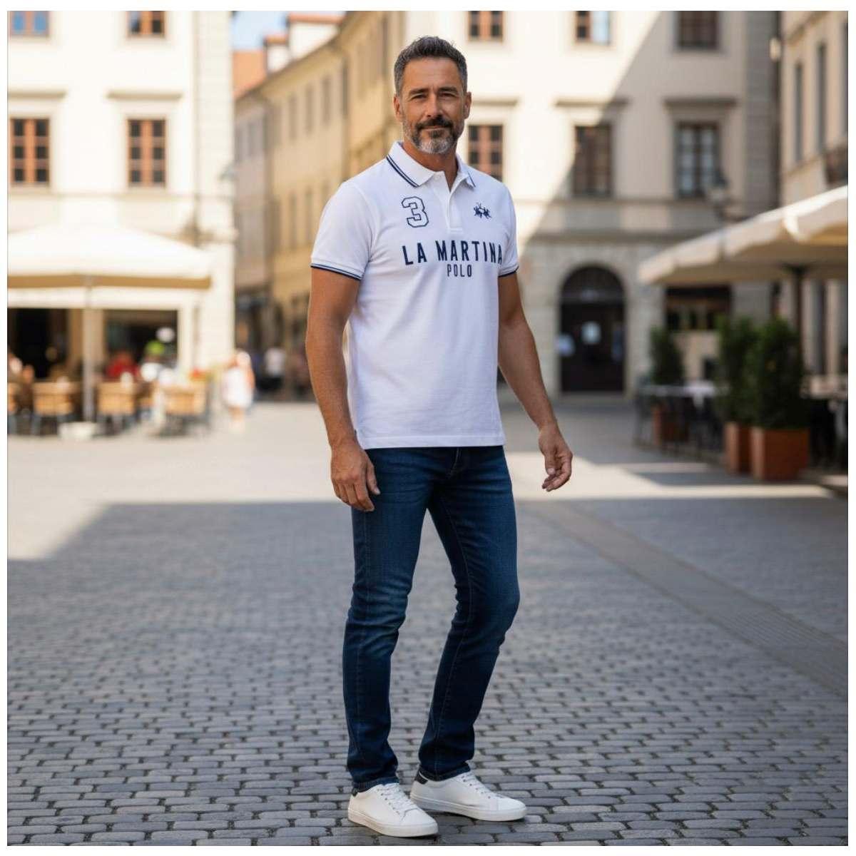 Polo MM Uomo La Martina MCP320 PK001