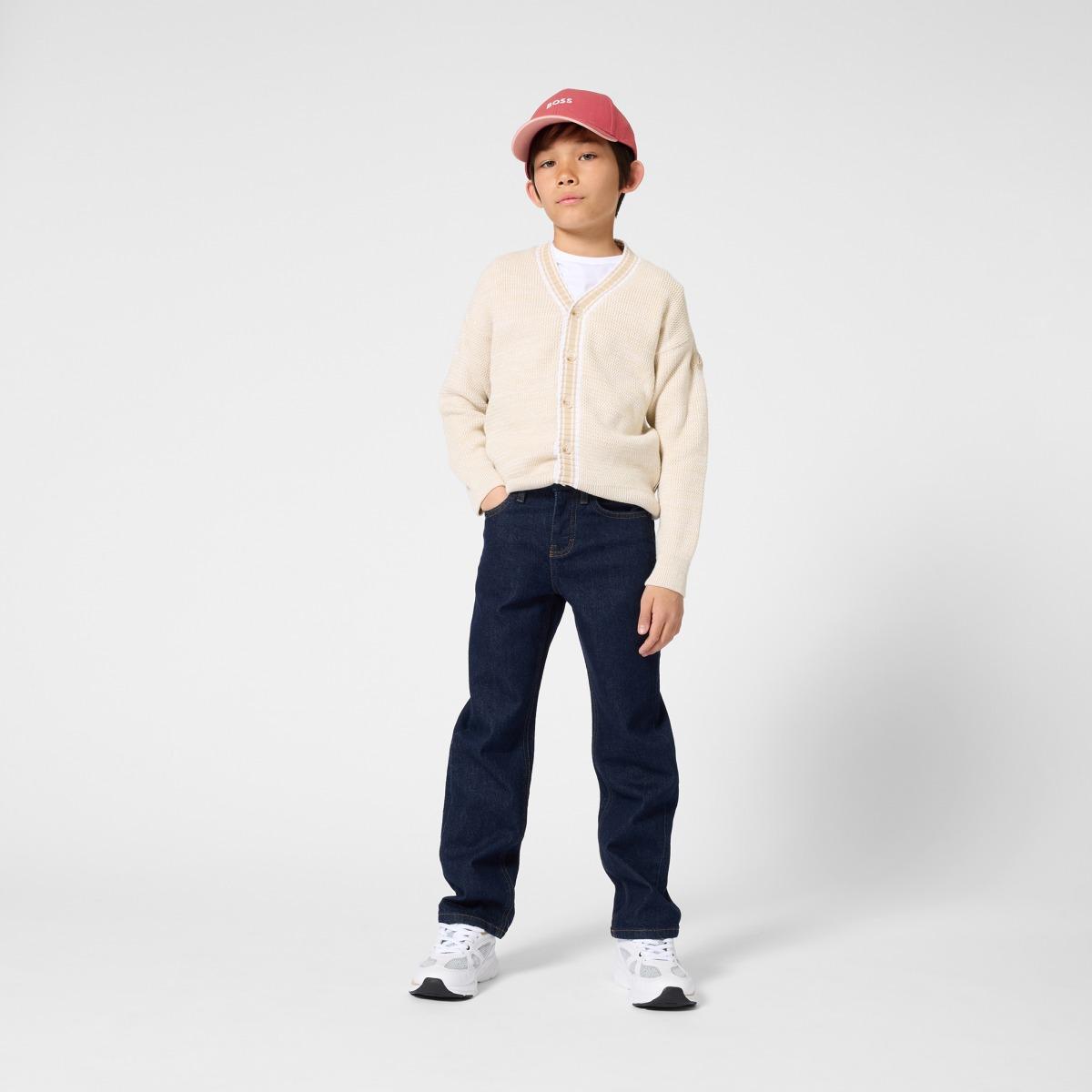 Jeans Ragazzo Boss J52919 Scuro