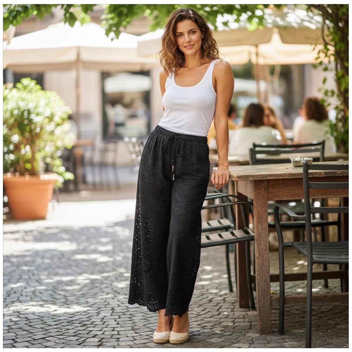 Pantalaccio Donna Guess E6GB03WP320 JBLK