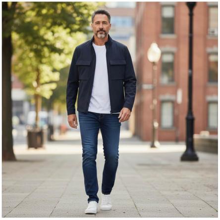 Giubbino Uomo Atipico Eduard T8983 Blu