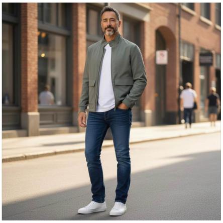 Giubbino Uomo Atipico Eduard T8983 Salvia