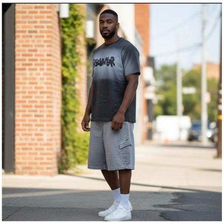 Bermuda Uomo Discalimer 26ED55441 Grigio