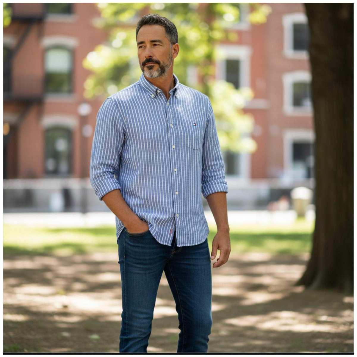 Camicia Uomo Tommy Hilfigher MW42400 0A4