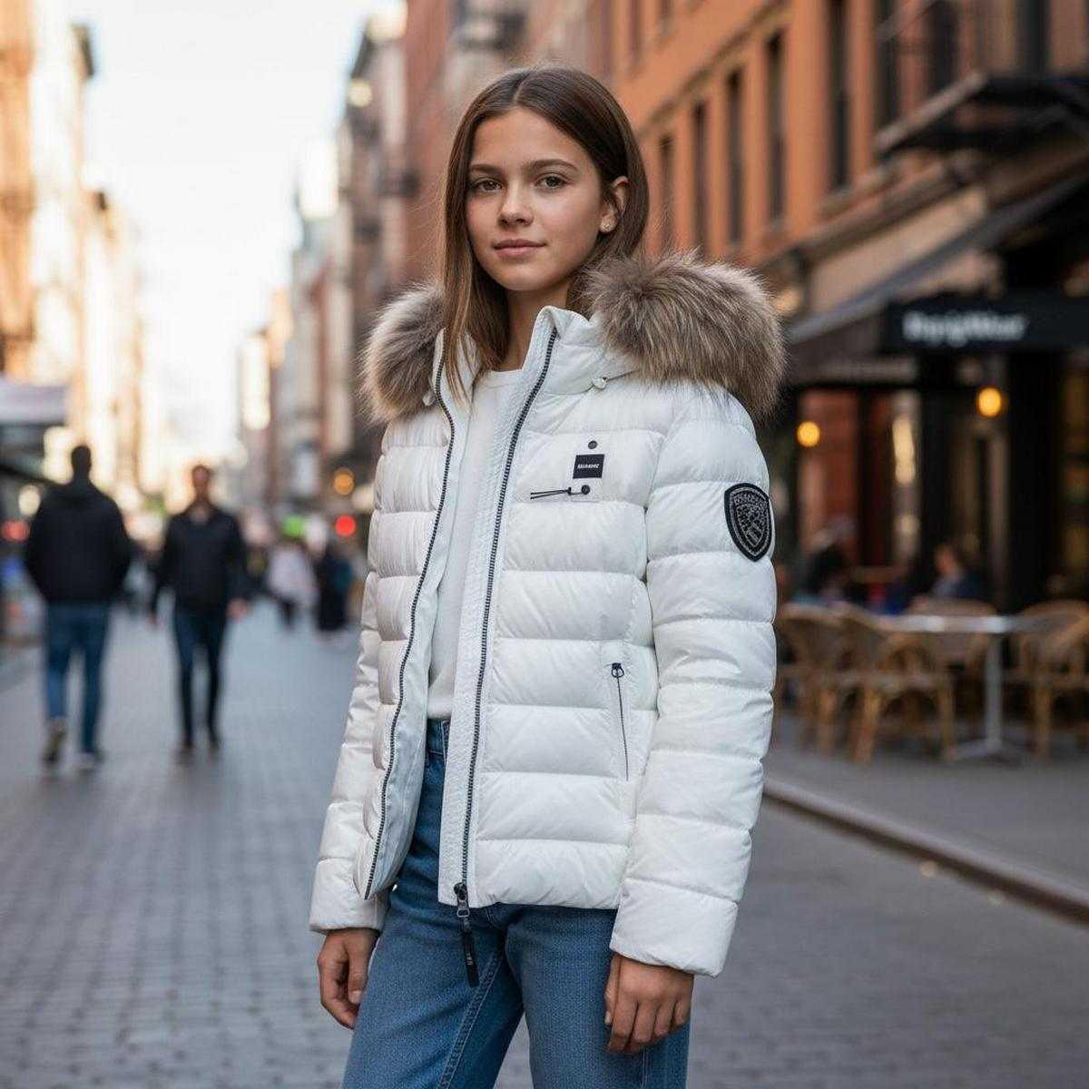 Giubbino Ragazza 26WBLGC2293 Ivory