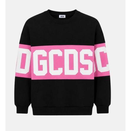 Felpa Ragazzo/a GCDS FW26E584 Black/Pink
