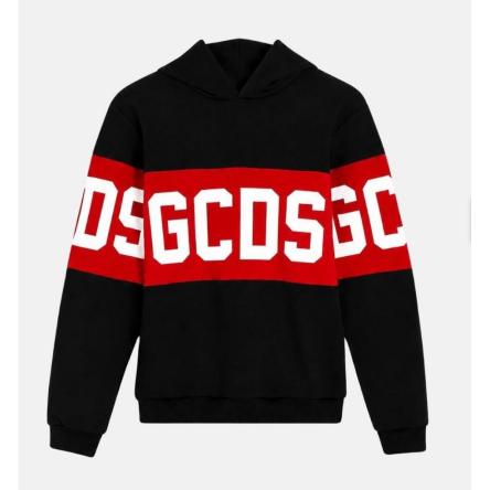 Felpa Ragazzo/a GCDS FW26E583 Black/Red