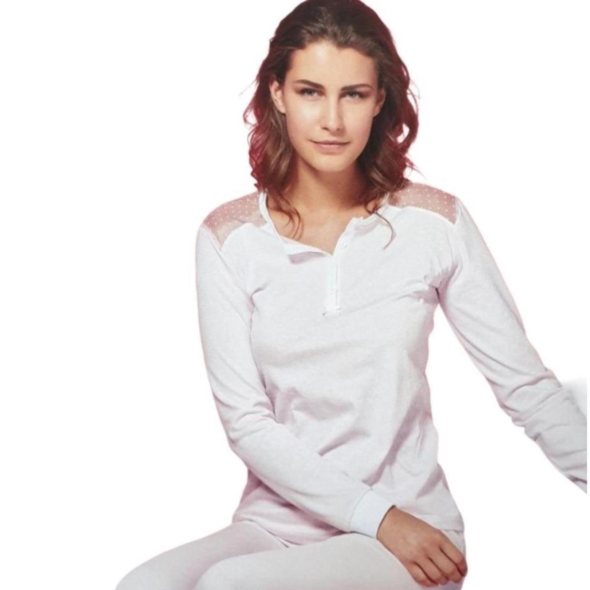 Pigiama Donna Manica Lunga 10052