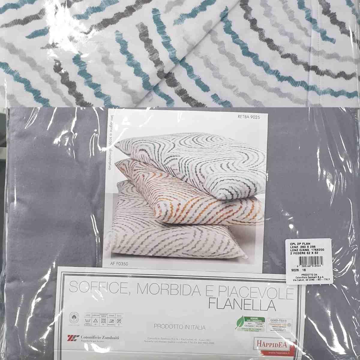 Completo Letto Singolo Flanella Retba