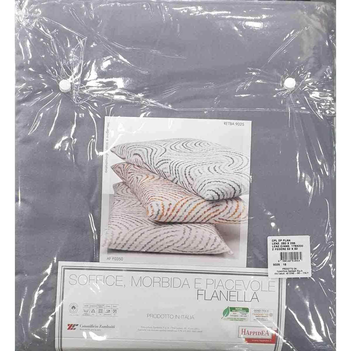 Completo Letto Singolo Flanella Retba