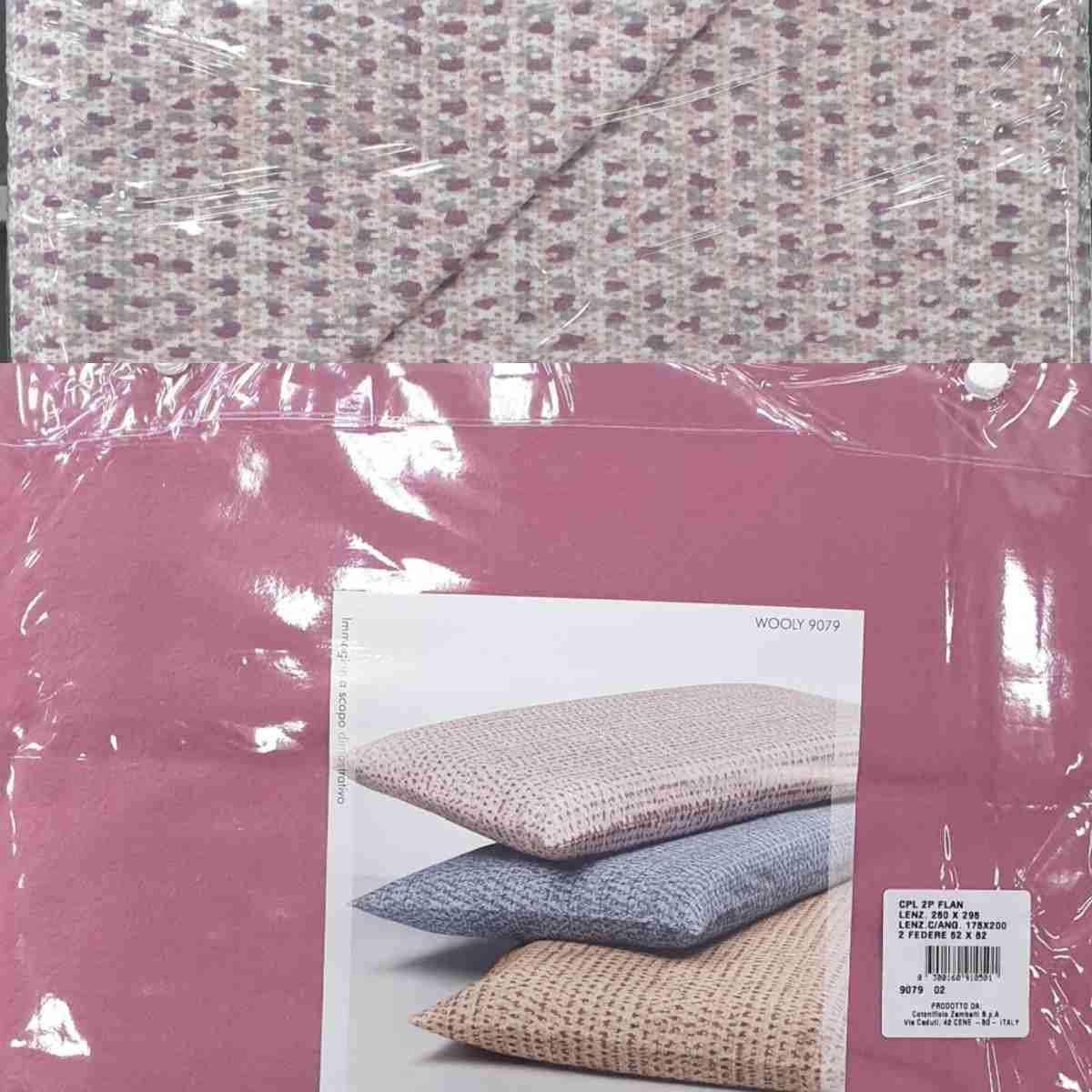 Completo Letto Singolo Flanella Wooly