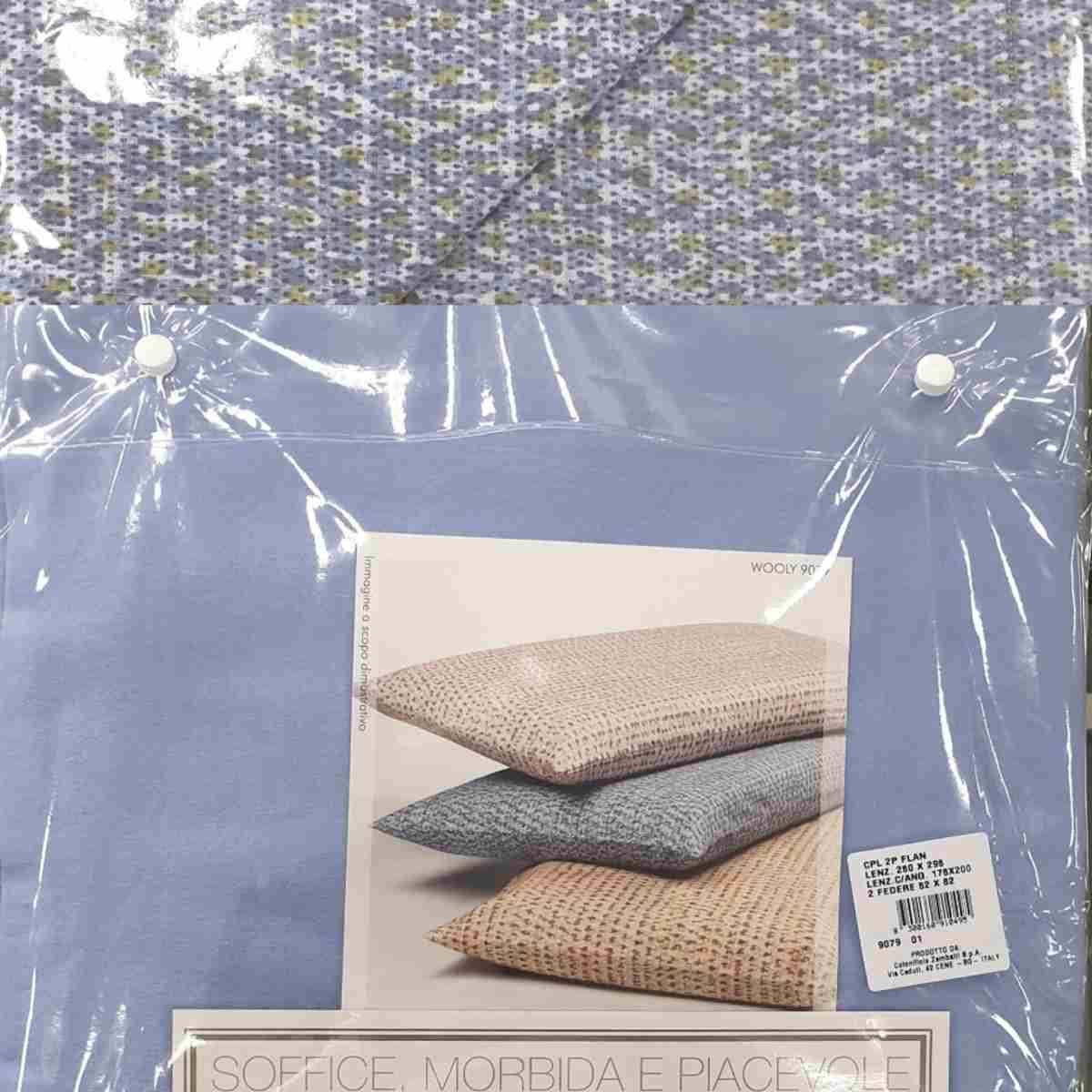 Completo Letto Singolo Flanella Wooly