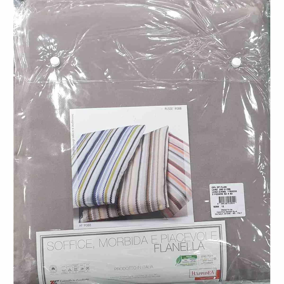 Completo Letto Singolo Flanella Plisse\\'