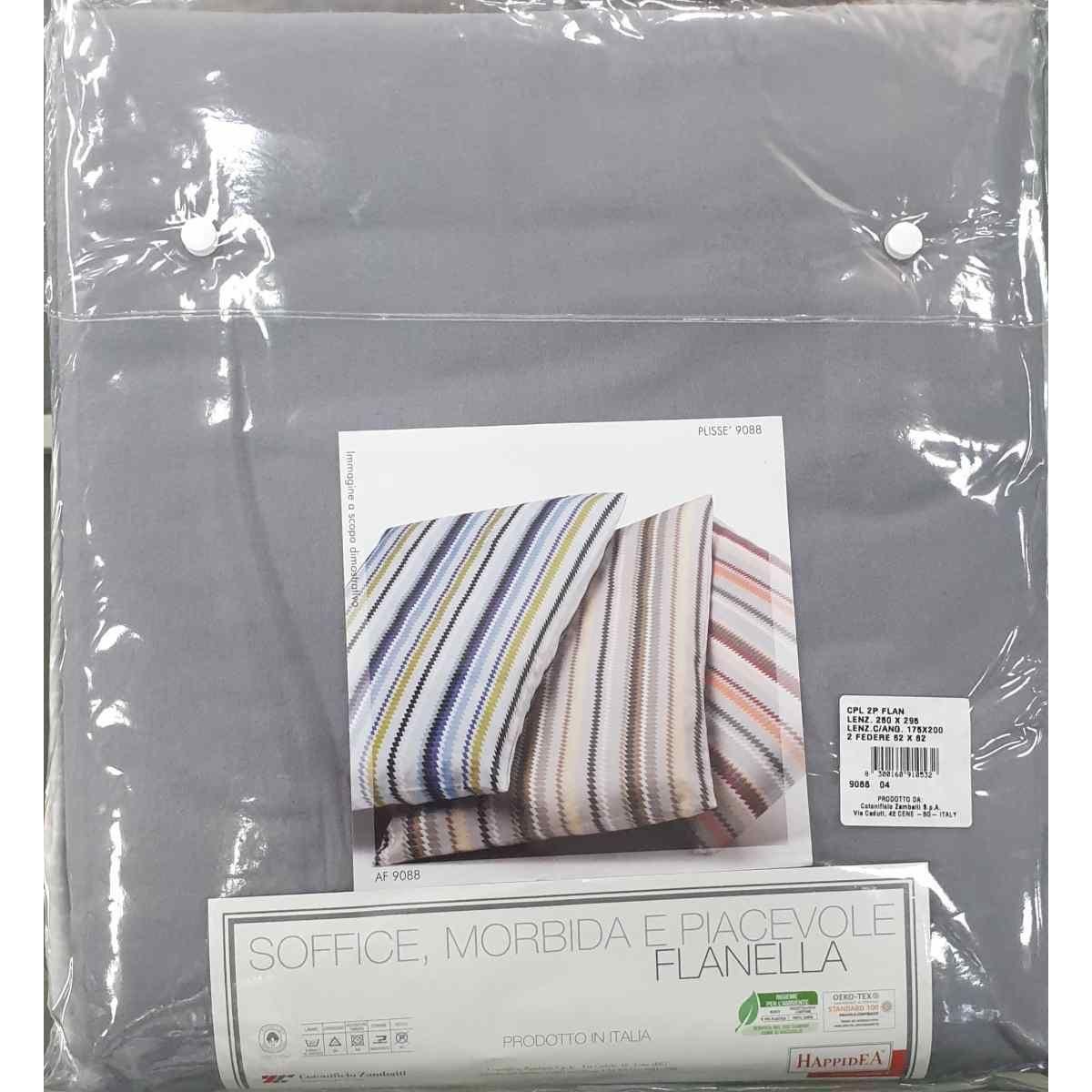 Completo Letto Singolo Flanella Plisse\\'