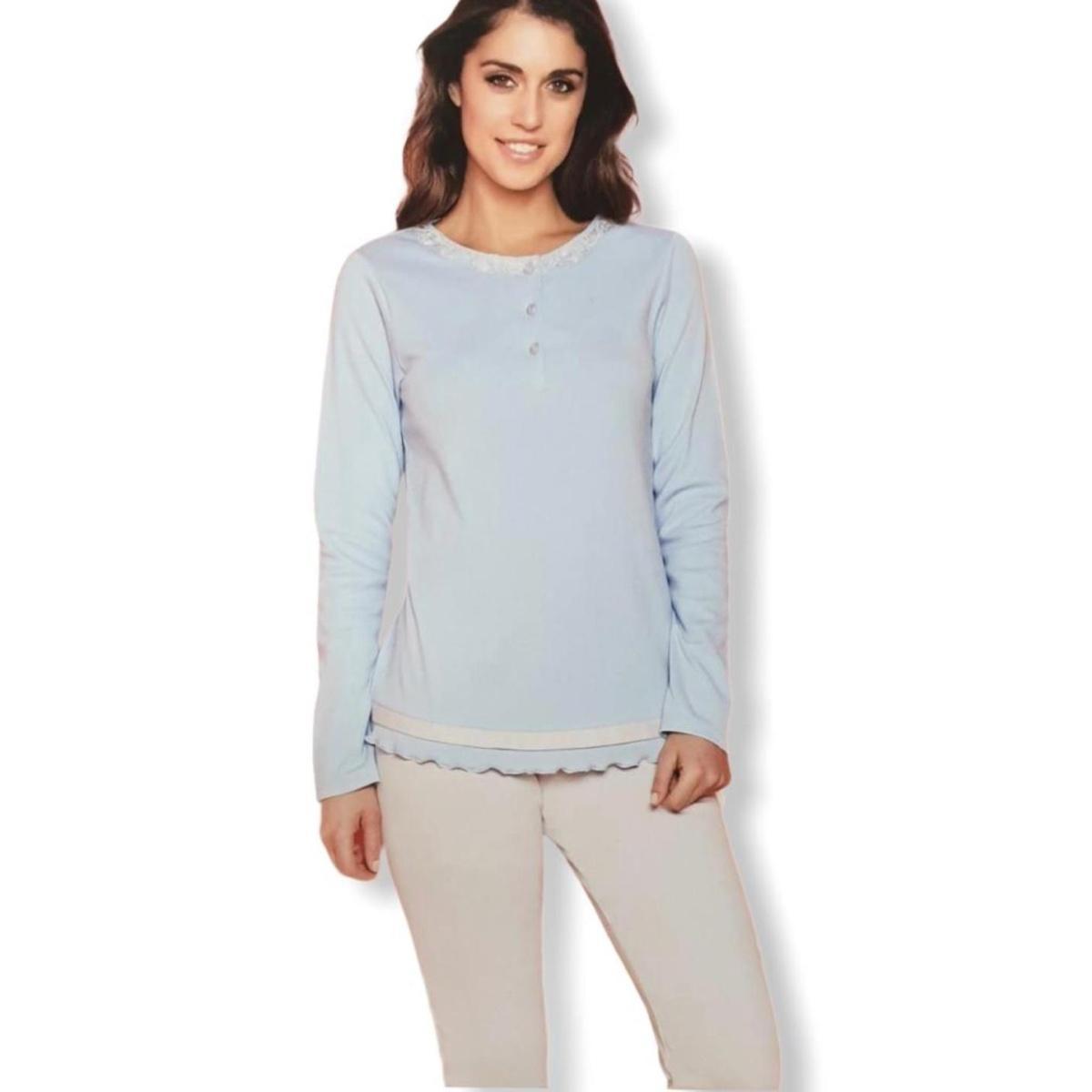 Pigiama Donna Manica Lunga 8401