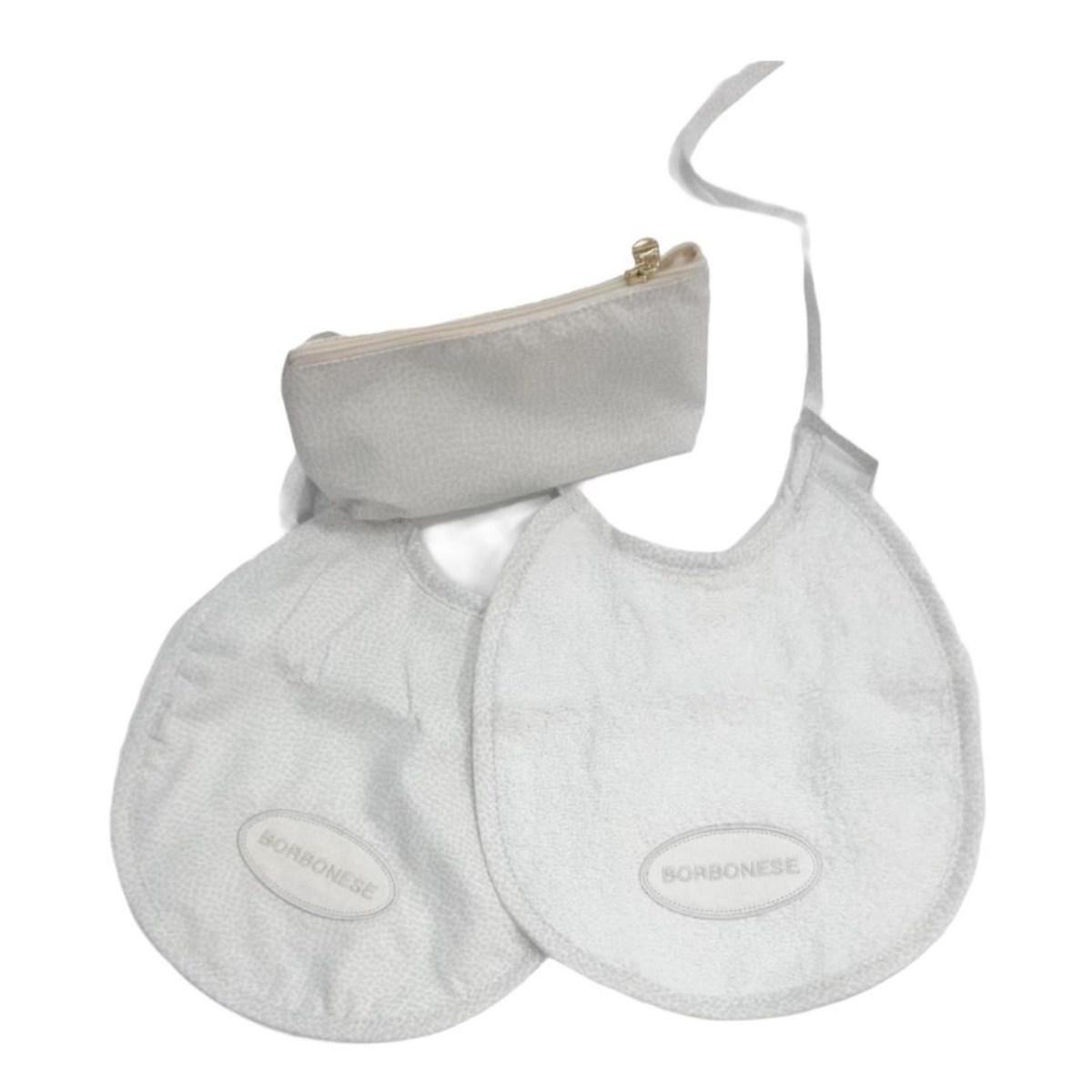Set 2bavette+Trousse Borbonese Op Kids Kb1