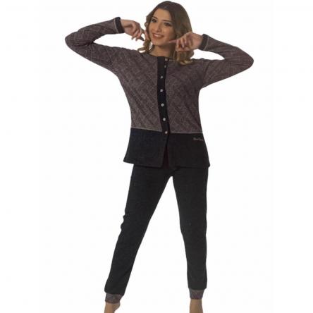 Pigiama Donna Manica Lunga Bd510